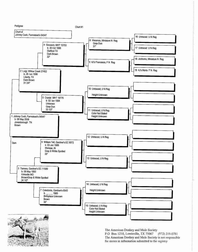 Johnny Cash's Pedigree