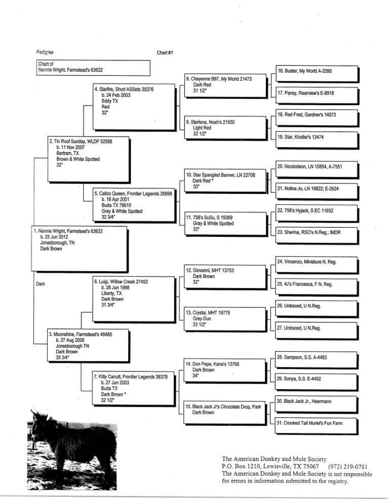 Nanny's Pedigree